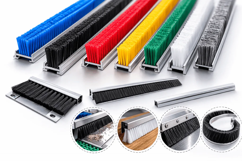 Industrial and commercial cleaning brushes for various surfaces and applications.